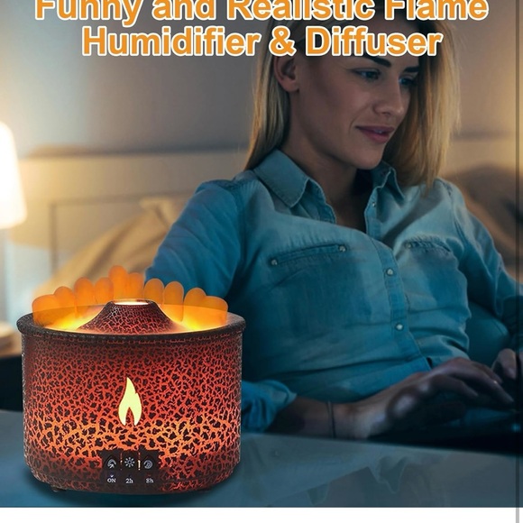 LED Flame Aroma Diffuser - Picture 2 of 13